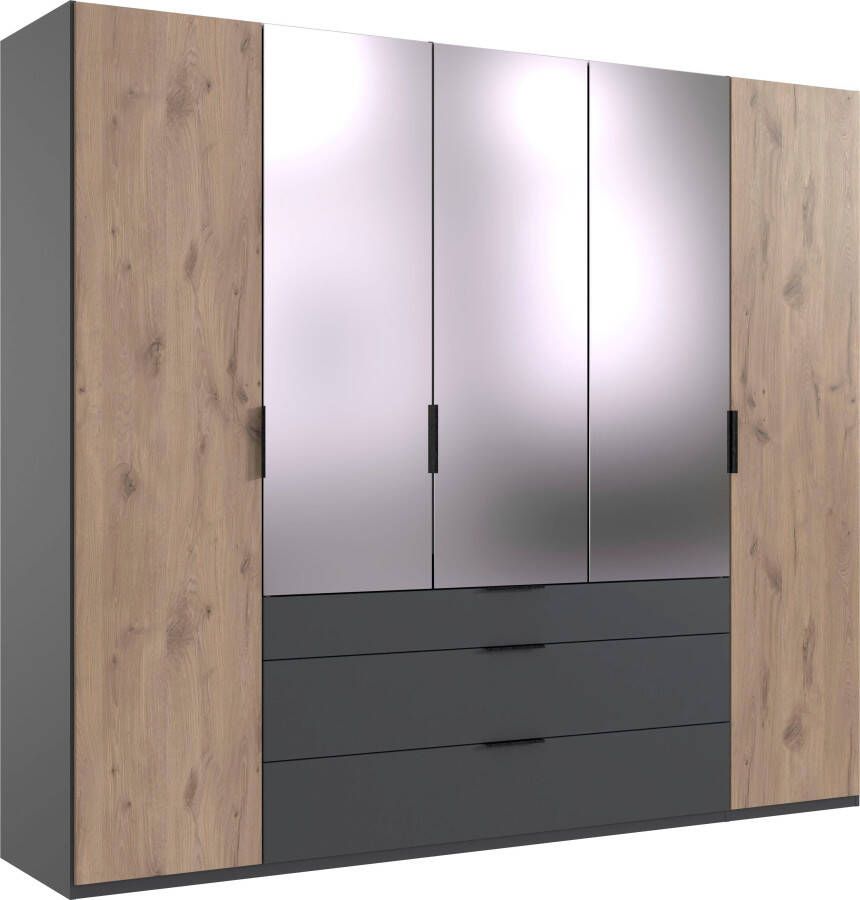 Wimex Draaideurkast Burgos by fresh to go met extra grote lades met spiegeldeuren