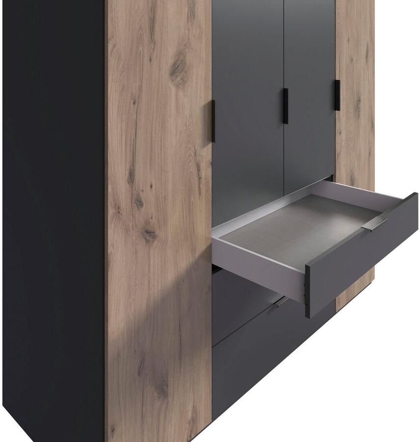 Wimex Draaideurkast Burgos by fresh to go met extra grote lades met spiegeldeuren