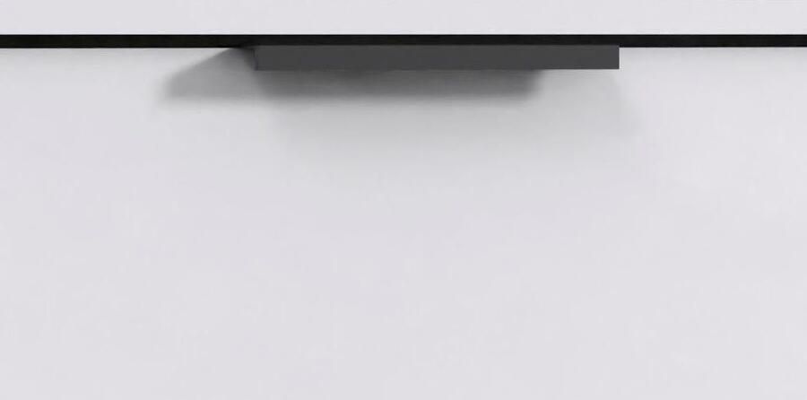 Wimex Kast Level36 D by fresh to go 2-deurs met soft-close functie gelakte voorkant zwarte handgrepen