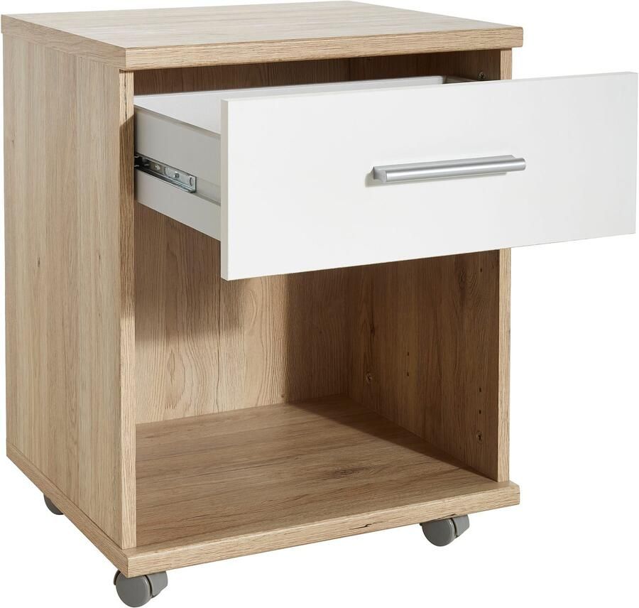 Wimex Kastje op wieltjes Joker Kast met 1 lade en open vak ook ideaal als nachtkastje