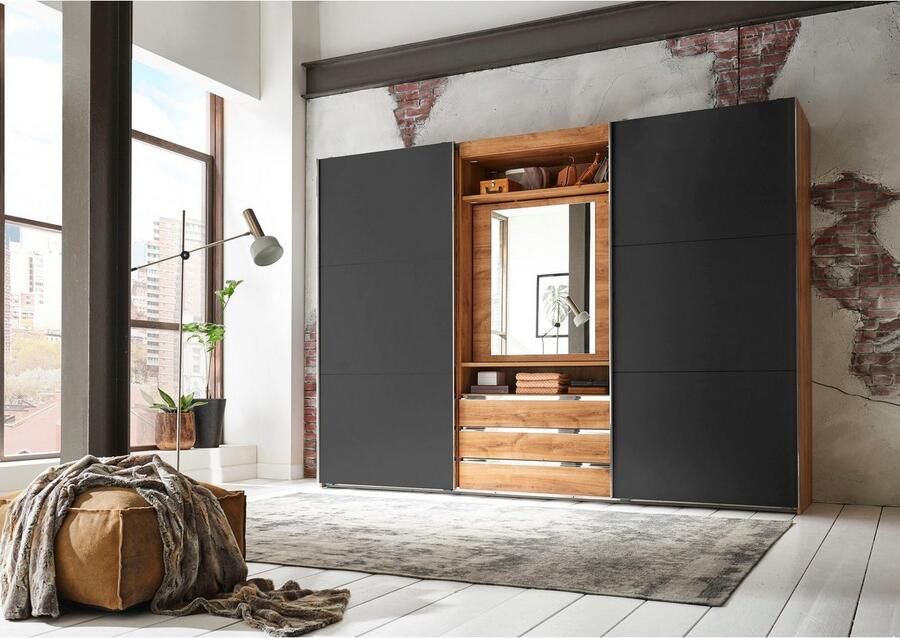 Wimex Schuifdeurkast Magic by fresh to go met draaibare spiegeldeur