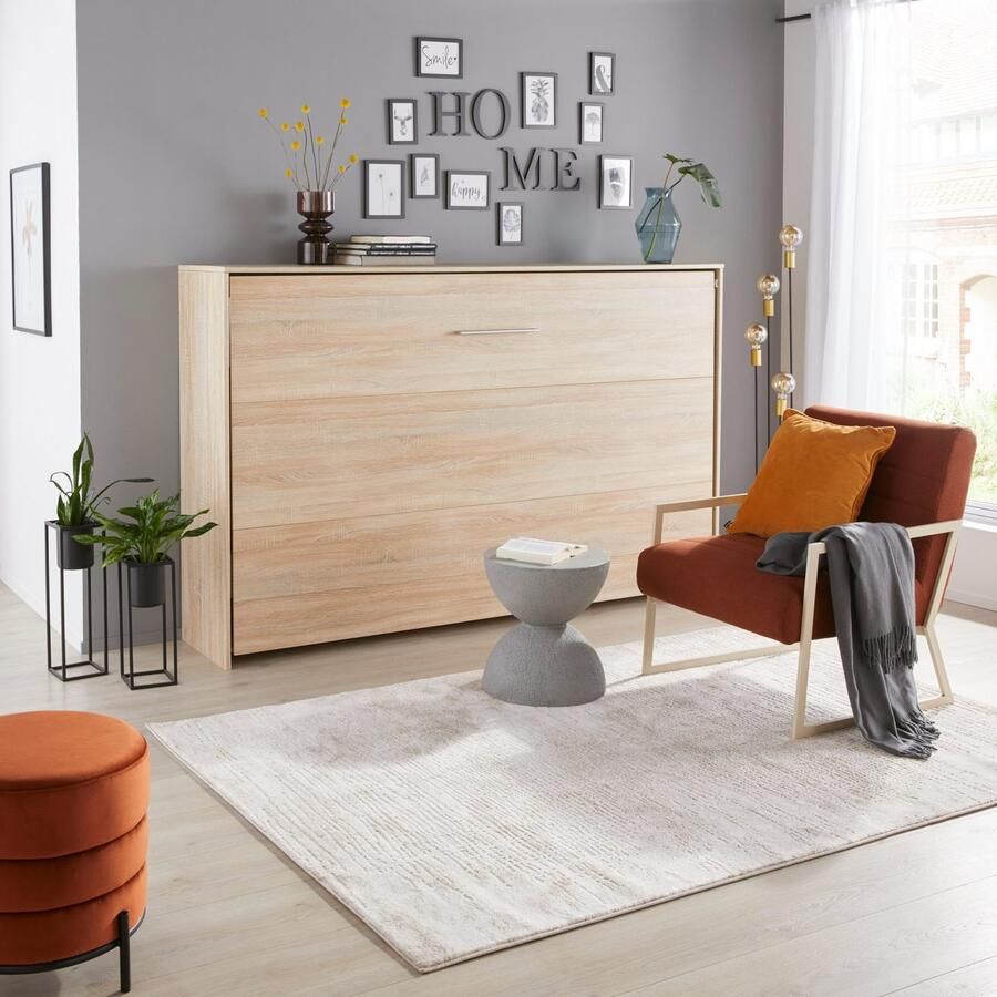 Wimex Verticaal opklapbed Juist kastklapbed logeerbed horizontaal opklapbaar 3 ligplaatsen met lattenbodem made in germany