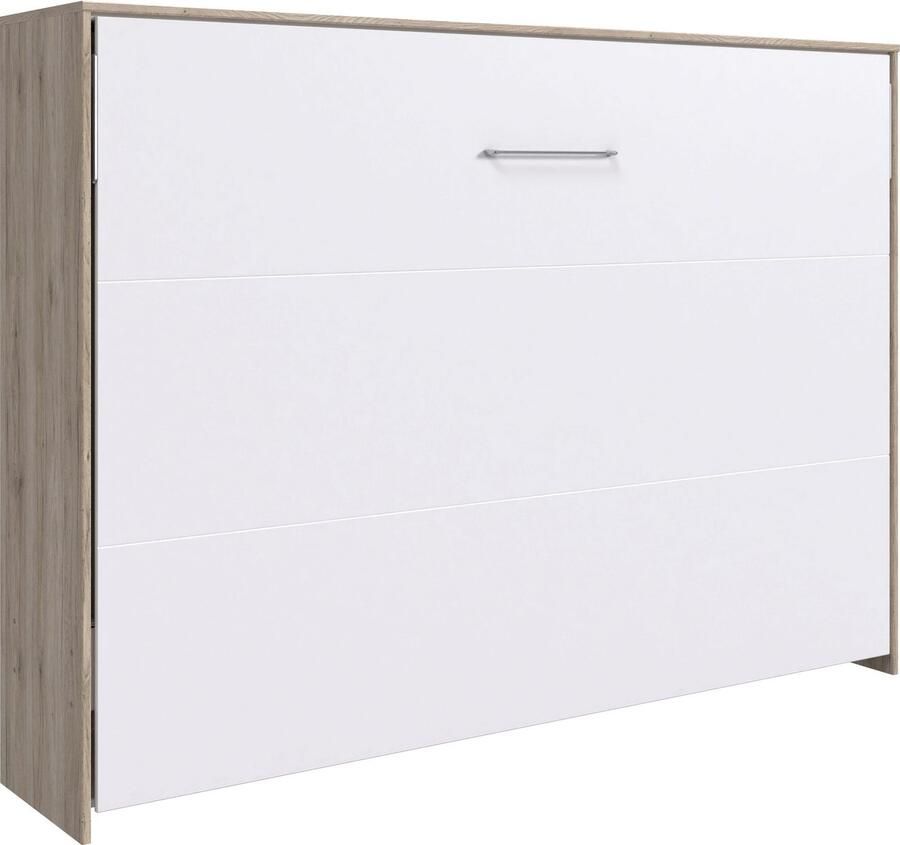 Wimex Verticaal opklapbed Juist kastklapbed logeerbed horizontaal opklapbaar 3 ligplaatsen met lattenbodem made in germany