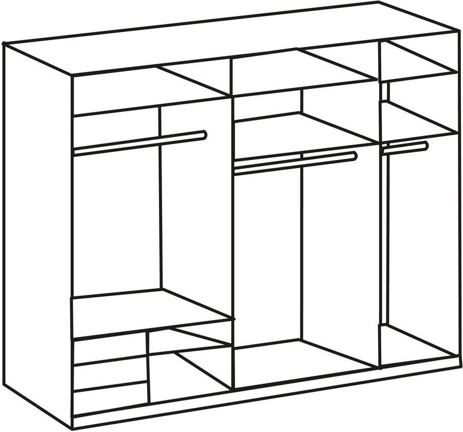 Wimex Zweefdeurkast Level by fresh to go