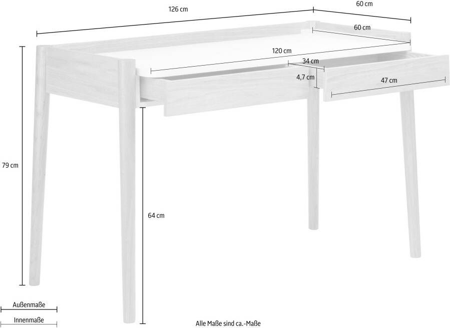 Woodman Bureau Feldbach in eenvoudige scandinavisch design