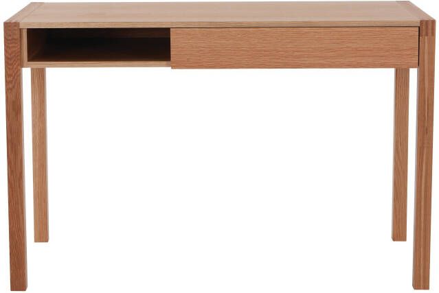 Woodman Bureau New met open rek en lade houtfineer van eiken