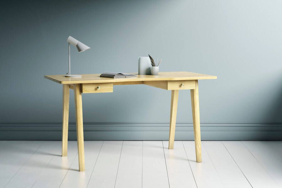 Woodman Bureau NICE in scandinavisch design tafelpoten van massief eiken fsc