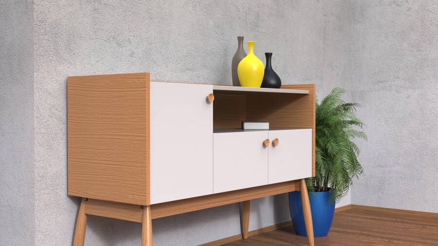 Woodman Dressoir FRANCIS Commode in trendy Scandinavische look breedte 115 cm