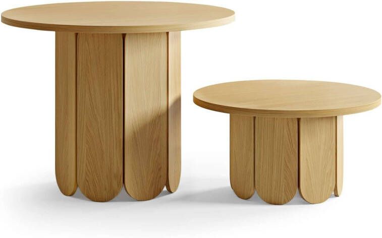 Woodman Eettafel Soft uniek ontwerp breedte 98 cm