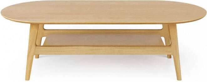 Woodman Salontafel Curved Scandi Design breedte 130 cm