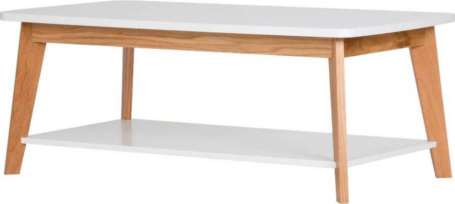 Woodman Salontafel Tariko Breedte 115 cm frame van massief eiken met 1 plank