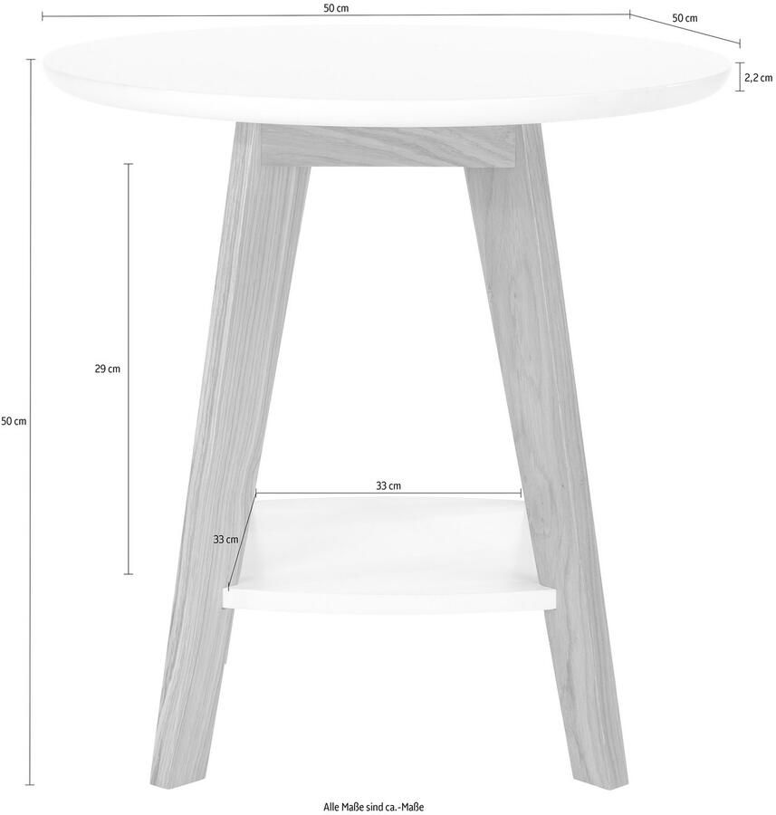Woodman Bijzettafel Bjórgvin Breedte 50 cm FSC -gecertificeerd