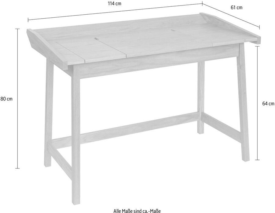 Woodman Bureau Walter scandinavisch design houtfineer van eiken fsc