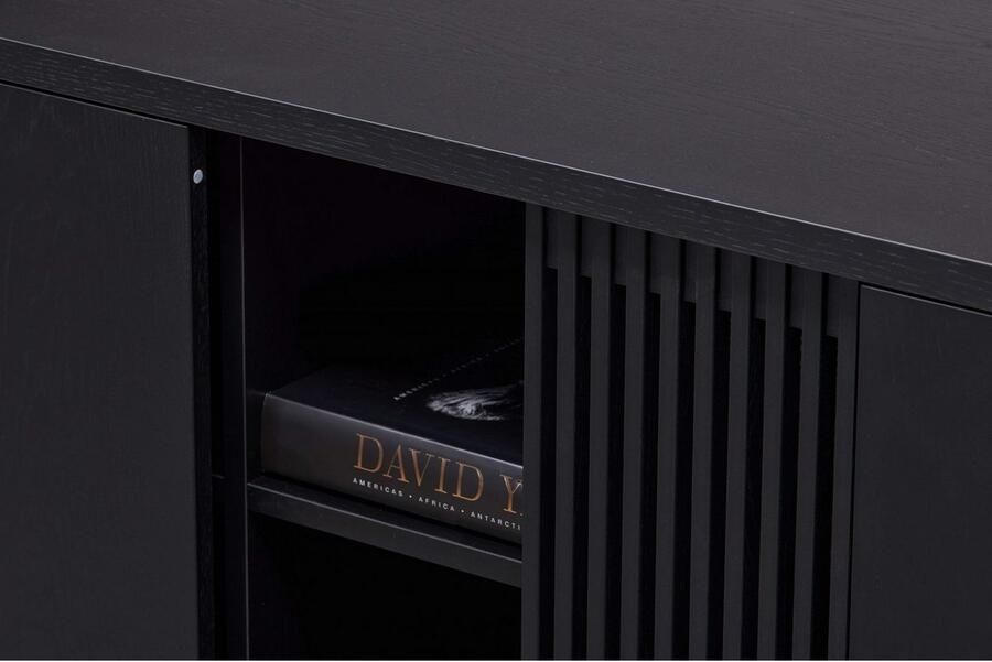 Woodman Dressoir Ende Kast gedeeltelijk massief metalen voeten breedte 188 cm FSC