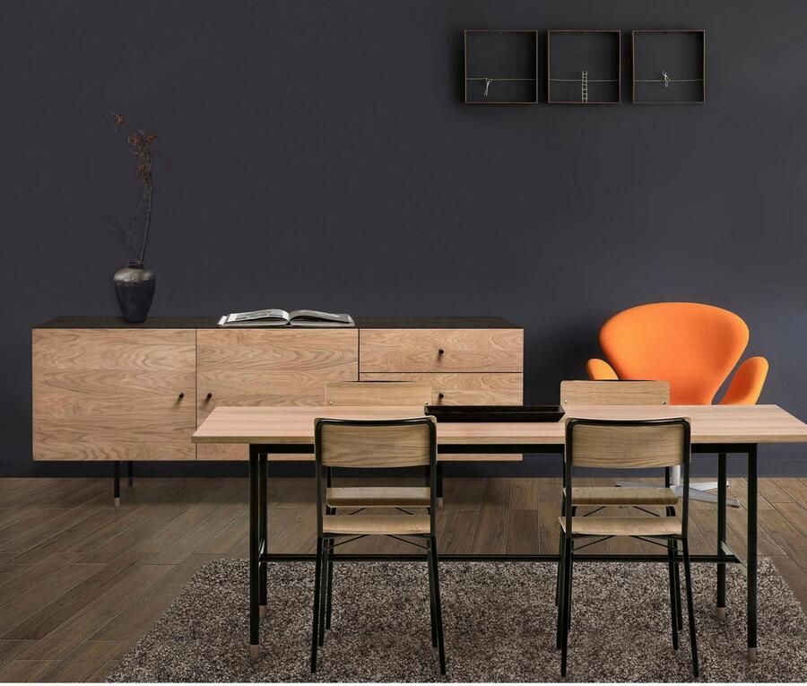 Woodman Eettafel Jeugd Breedte 200 cm verlengbaar tot 300 cm FSC