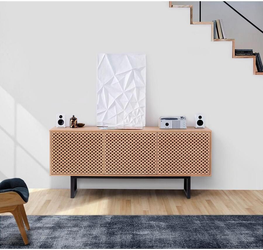 Woodman Dressoir Malena Kast met push-to-open functie breedte 175 cm FSC