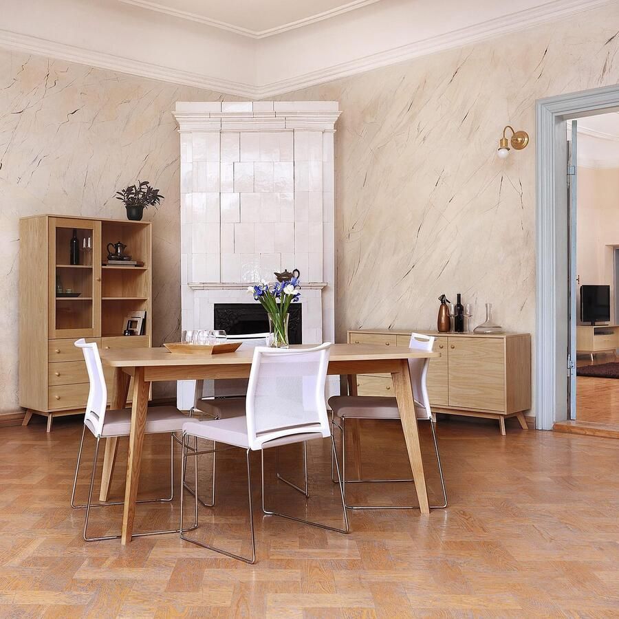 Woodman Eettafel Kensal inclusief verlengblad in eenvoudig scandinavisch design