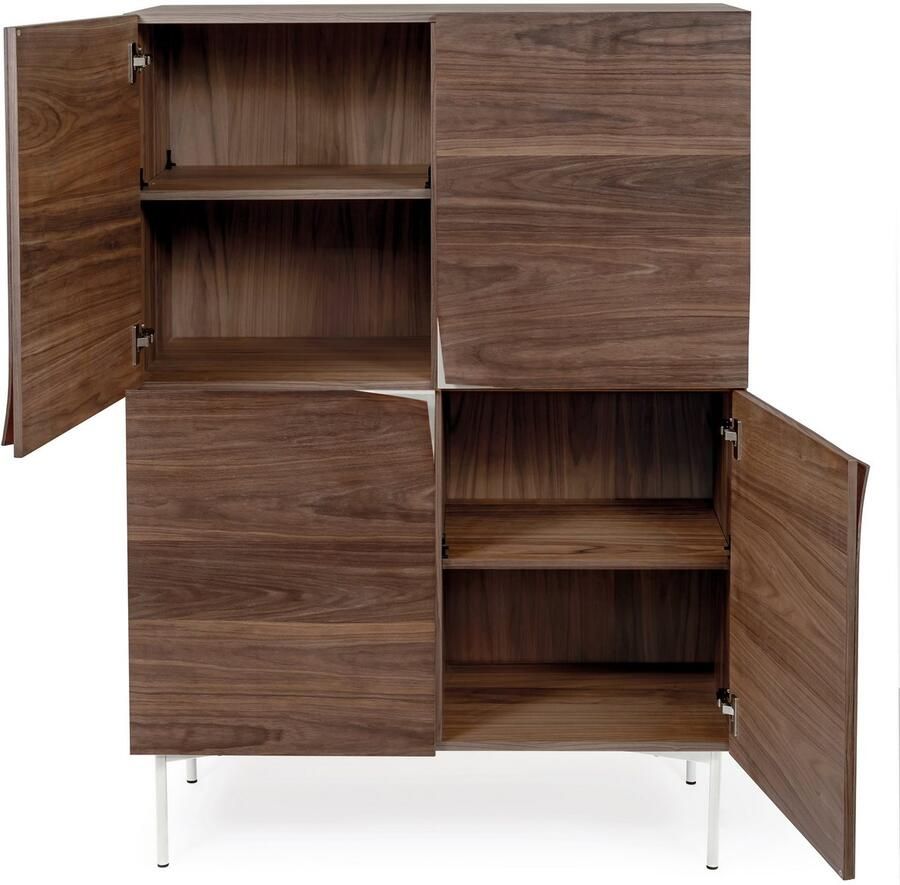 Woodman Highboard Commode met eiken fineer in Scandinavisch ontwerp