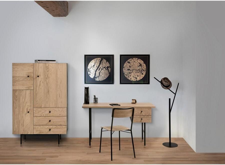 Woodman Highboard Jeugd Kommode Opbergkast met Soft Close functie Breedte 90 cm FSC