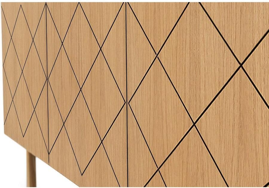 Woodman Kast Houtfineer van eiken Scandinavisch design FSC -gecertificeerd