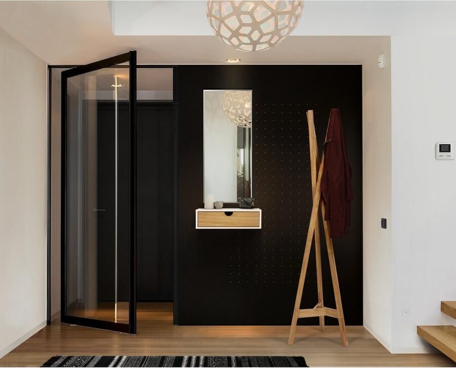 Woodman Nachtkastje Farsta bijzettafel opbergruimte met lade Houtfineer van eiken breedte 40 cm wandmontage FSC