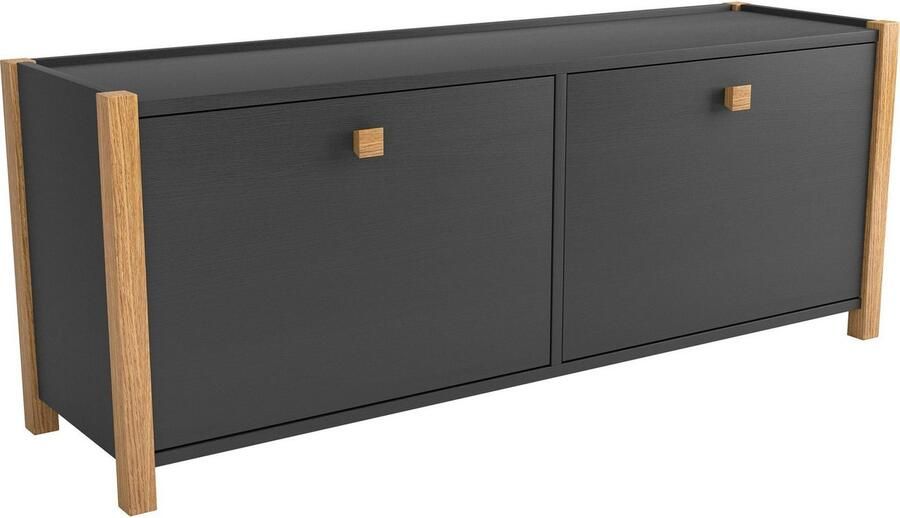 Woodman Schoenenbank in scandinavisch design houtfineer van eiken fsc -gecertificeerd