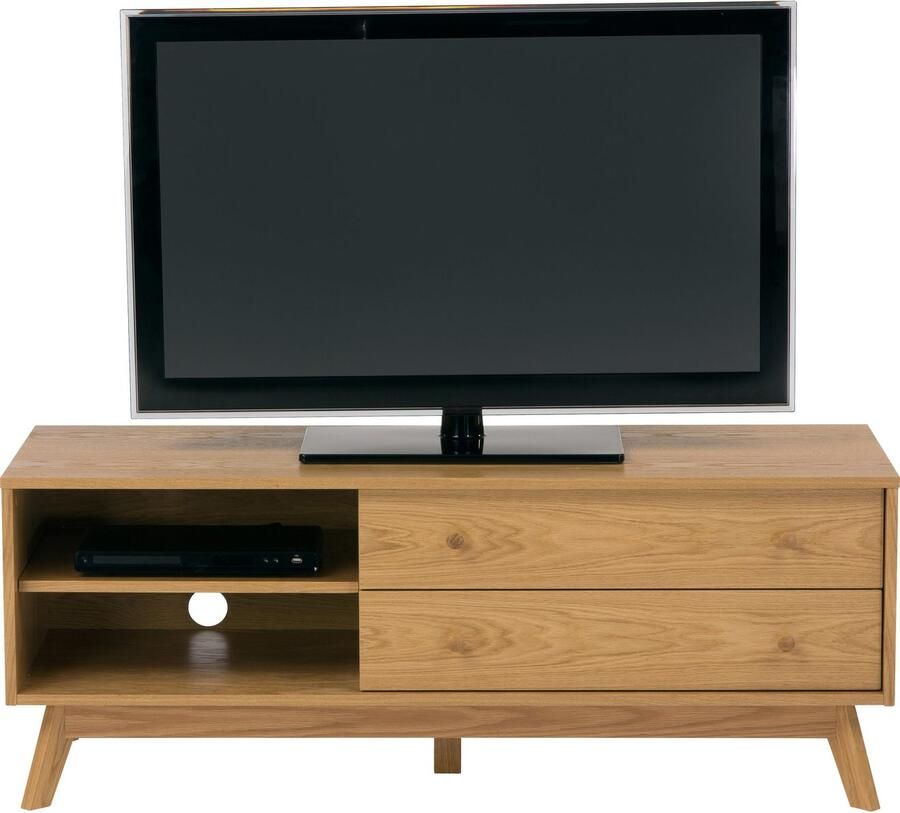 Woodman Tv-meubel Bjórgvin Breedte 130 cm in eenvoudig Scandinavisch design FSC