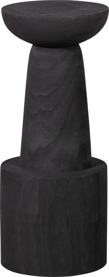 WOOOD Barkruk Bink van natuurlijk paulownia-hout ronde vorm zithoogte 76 cm ø 32 cm (set 2 stuks) - Foto 1