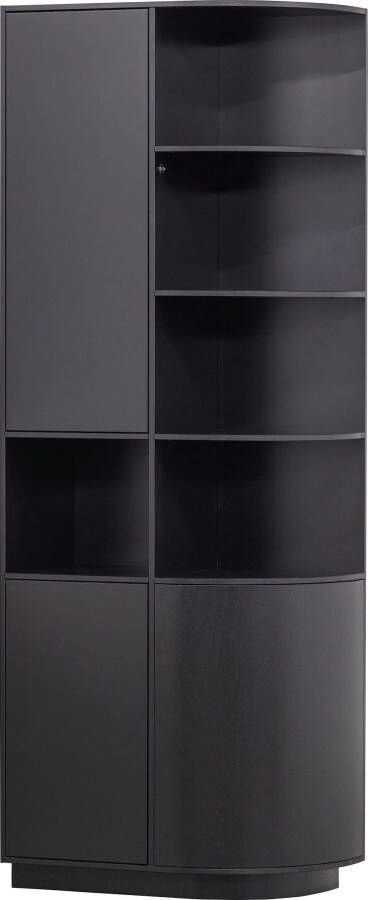 WOOOD Vitrinekast Finca met modern push-to-open systeem breedte 78 cm