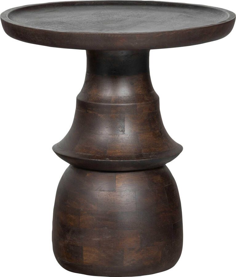 BePureHome | Broad Bijzettafel Gravure Poot Mango Hout Naturel | Woonkamertafels | Bijzettafel - Foto 4