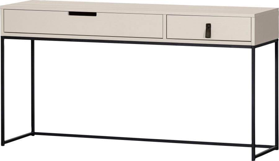 WOOOD Bureau Silas veel opbergruimte twee lades h 74 cm x b 140 cm