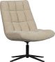 WOOOD Draaibare fauteuil Job Bouclé-bekleding relaxstoel H 101 cm x B 70 cm - Thumbnail 1