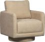 WOOOD Draaibare fauteuil OSCAR met zachte chenille bekleding breedte 78 cm - Thumbnail 1