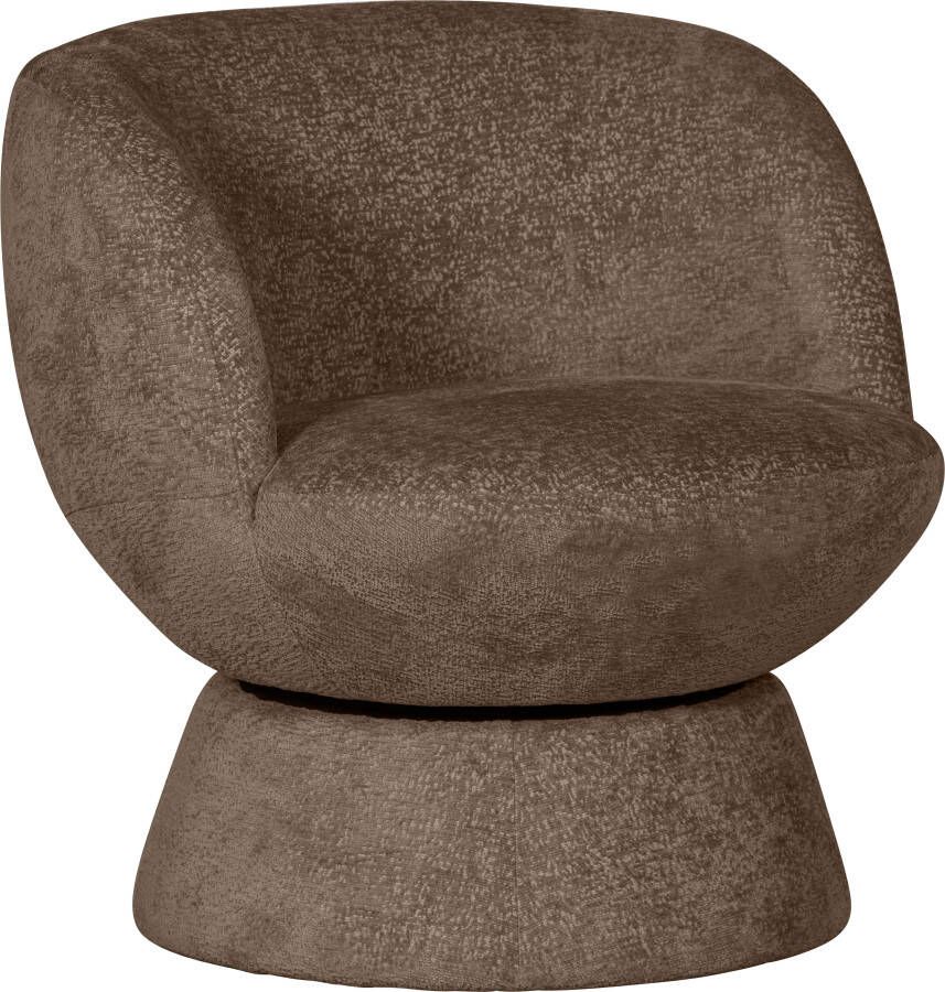 WOOOD Draaibare fauteuil Shuffle draaibaar in elke richting ronde vorm h 72 cm x b 73 cm