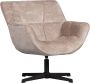 WOOOD Draaibare fauteuil Wibo met chenille-stof breedte 71 cm - Thumbnail 1