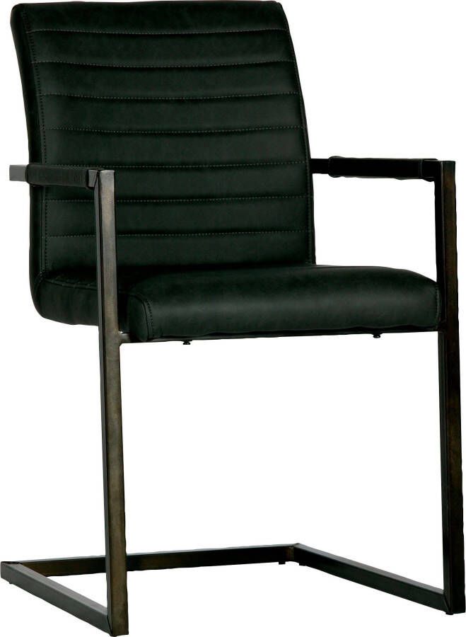 WOOOD | Bas Eetkamerstoel Pu Antraciet | Zitmeubels eetkamer | Eetkamerstoel - Foto 7