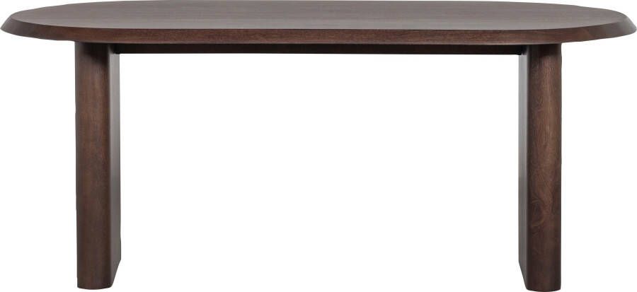 Vtwonen | Ellips Eetkamertafel Mango Hout Walnoot 90x180cm | Eettafels | Eettafel - Foto 2