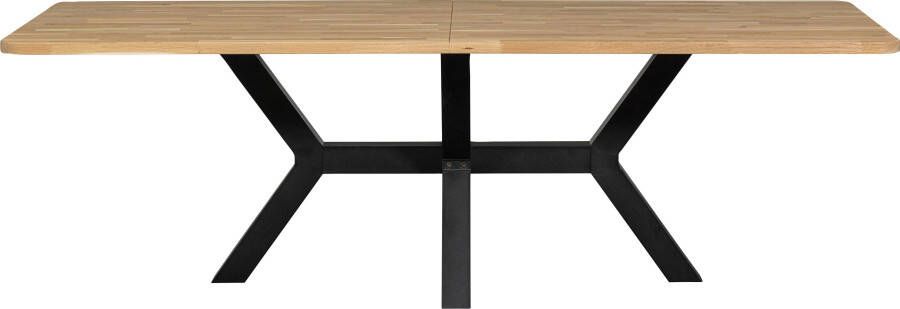 WOOOD Eettafel Tablo Hout gedeeltelijk massief rechthoekige vorm H 77 cm x B 240 x D 100 cm - Foto 5