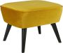 WOOOD Hocker Sara met veloursstof bekleed rechthoekige vorm h 41 cm x b 56 cm - Thumbnail 2