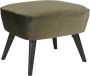 WOOOD Hocker Sara met veloursstof bekleed rechthoekige vorm h 41 cm x b 56 cm - Thumbnail 2