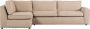 WOOOD Hoekbank Links Freek Polyester Warm Beige 80x284x175 - Thumbnail 2