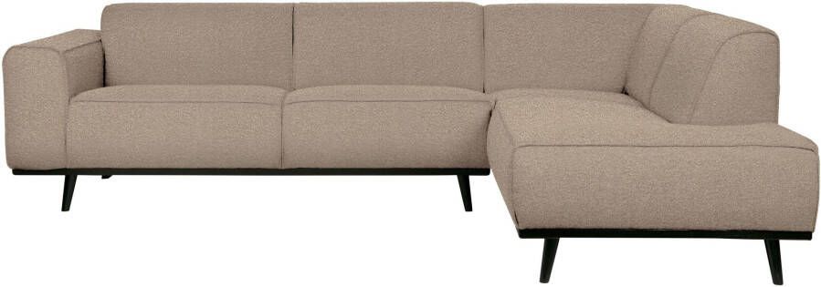 BePureHome Statement Hoekbank Rechts Bouclé Beige 77x274x210