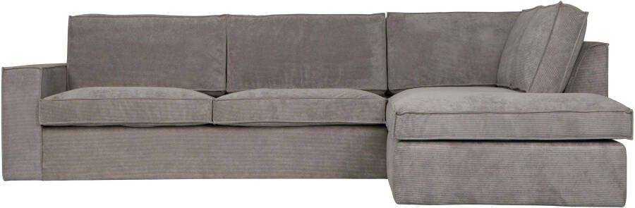 WOOOD | Thomas Hoekbank Ribstof Rechts Vergrijsd Groen | Zitmeubels woonkamer | HoekbankModulaire banken - Foto 3