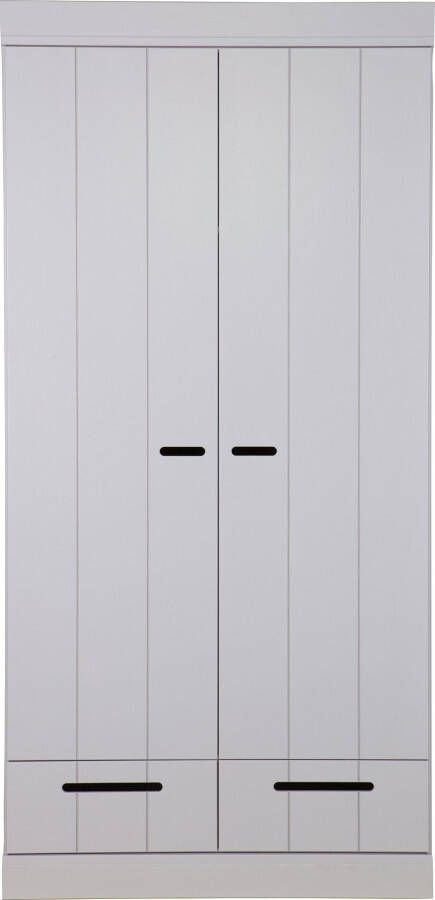 WOOOD | Connect 2 Drs Lade Strokendeur Betongrijs | Slaapkamerkasten | KledingkastLinnenkast - Foto 5