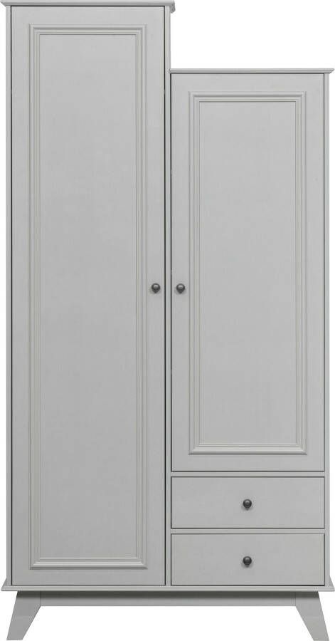 WOOOD Kledingkast Lily massief dennenhout met kledingstang h 190 cm x b 98 cm