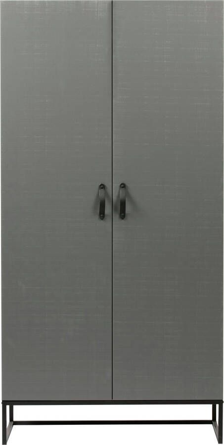 WOOOD Kledingkast MORRIS met kledingstang massief dennenhout h 195 cm x b 100 cm - Foto 5