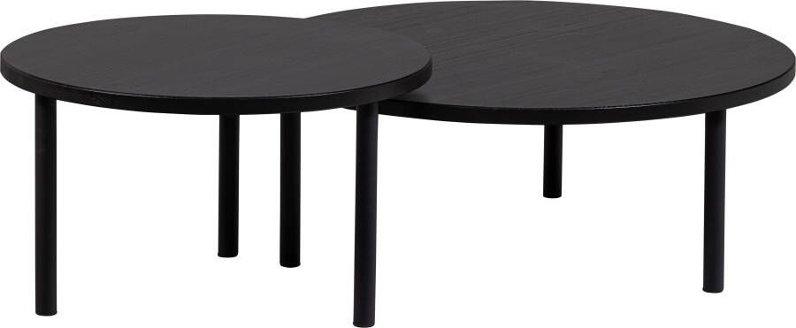 Woood Salontafel Laut Grenen Diepzwart 35x60x60