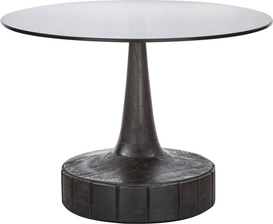 WOOOD Exclusive Ronde Bijzettafel Soya 60cm Zwart