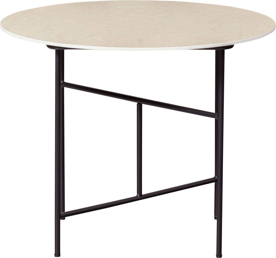 WOOOD Exclusive Ronde Bijzettafel Vida Marmer 60cm Naturel