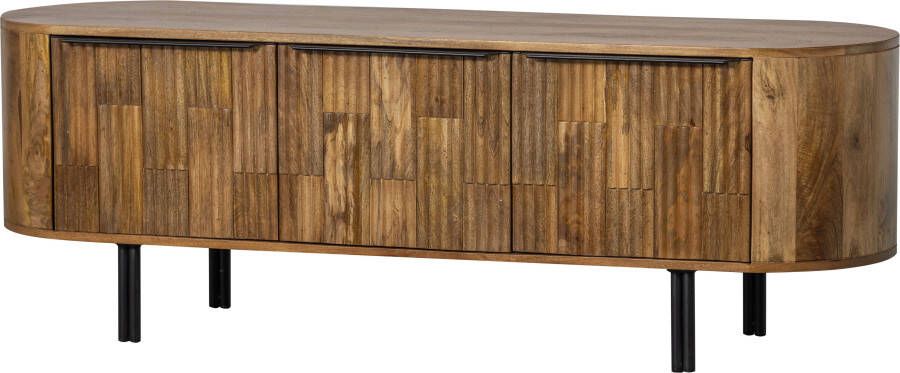 WOOOD Tv-meubel Effortless Commode met drie deuren en twee opbergvakken H 50 cm x B 147 cm